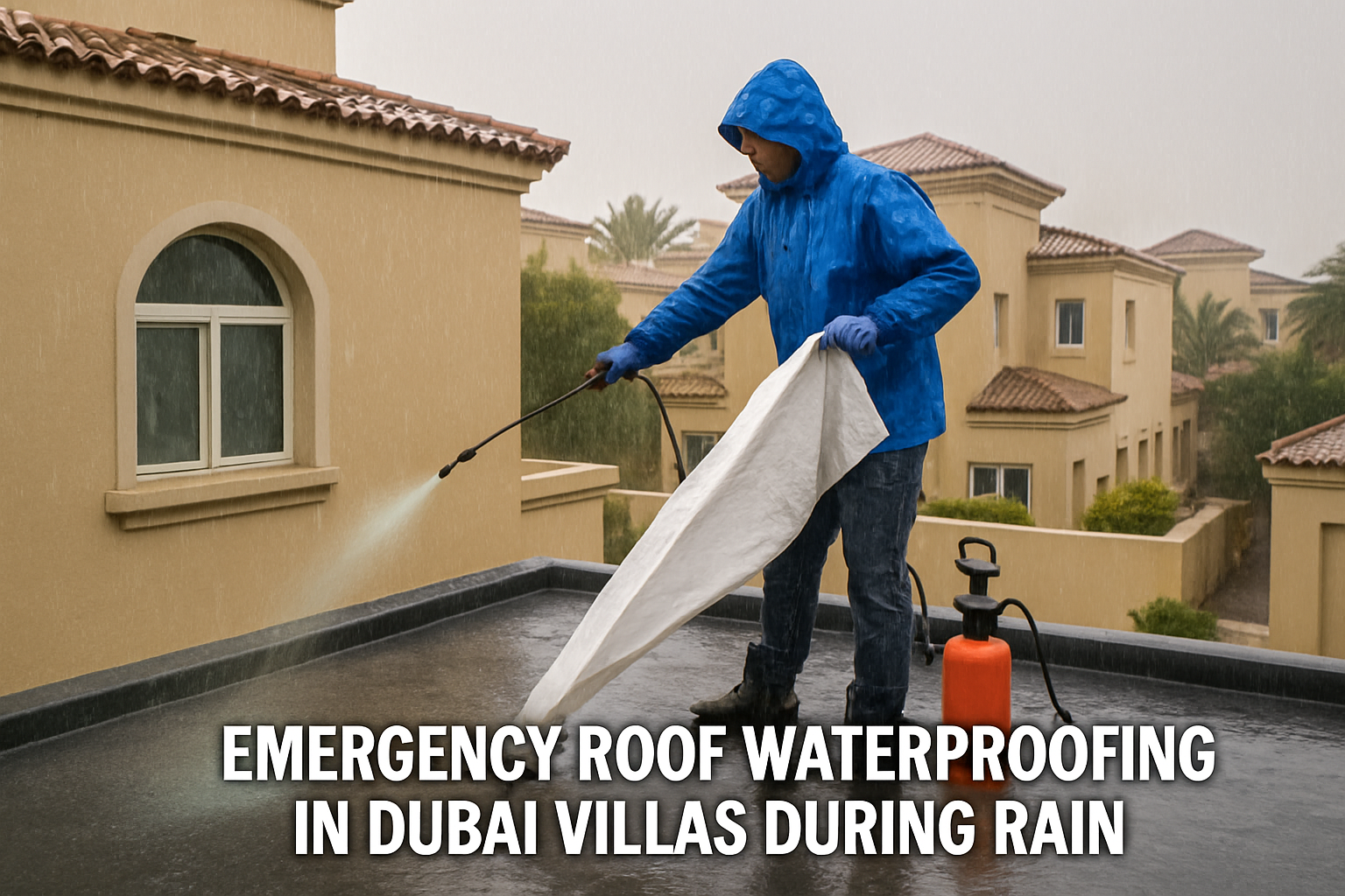 Emergency Roof Waterproofing in Dubai Villas During Rain • #1 Waterproofing Company in Dubai & UAE